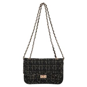 Bags |  Womens Bouclé Flap Front Crossbody Bag Accessories Bags