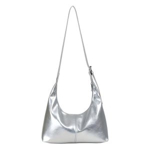 Bags |  Womens Metallic Faux Leather Shopper Accessories Bags