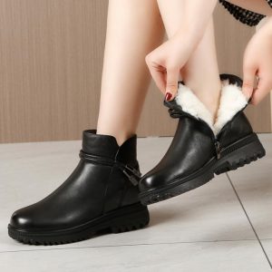 Boots |  Womens Buckle Detail Ankle Boots Boots Black