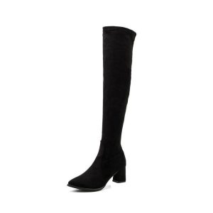 Boots |  Womens Chevon Black Micro Boots Boots