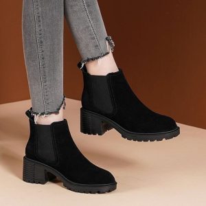 Boots |  Womens Essential Midheel Suede Bootie Boots Boots