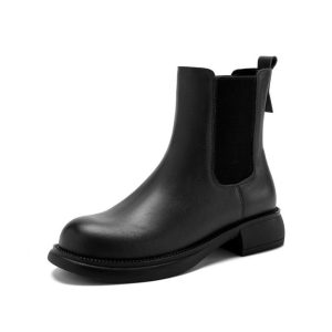 Boots |  Womens Faux Leather Chelsea Boots Boots Black