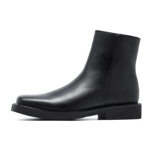 Boots |  Womens Square Toe Ankle Boots Boots Black