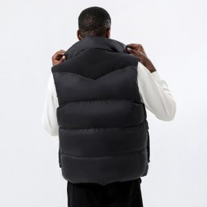 Coats & Jackets |  Mens Chevron Padded Vest Clothing Black