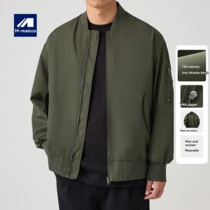 Coats & Jackets |  Mens Classic Bomber Jacket Clothing Black