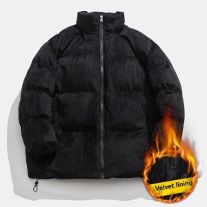 Coats & Jackets |  Mens Corduroy Puffer Jacket Clothing Coats & Jackets