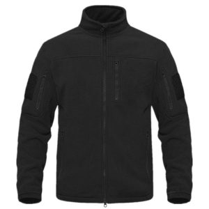 Coats & Jackets |  Mens Funnel Neck Zip Fleece Clothing Black