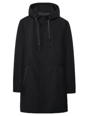 Coats & Jackets |  Mens Hooded Rubberized Parka Clothing Black