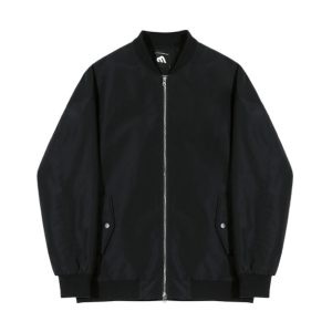 Coats & Jackets |  Mens Nylon Zipped Bomber Jacket Clothing Coats & Jackets