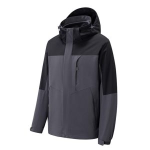 Coats & Jackets |  Mens Short Color Block Coat Clothing Charcoal