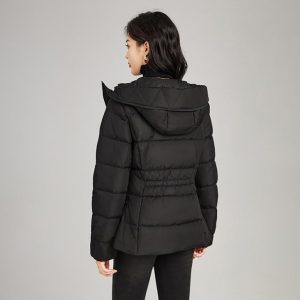 Coats & Jackets |  Womens Bungee Waist Padded Jacket Clothing Coats & Jackets