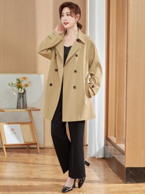 Coats & Jackets |  Womens Classic Double Breasted Trench Clothing Camel