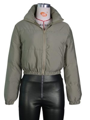 Coats & Jackets |  Womens Crop Cord Puffer Ld44 Clothing Coats & Jackets