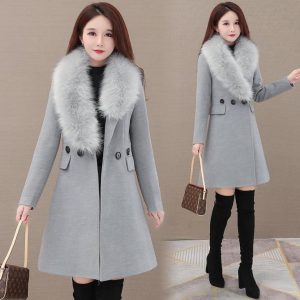 Coats & Jackets |  Womens Delfina Faux Fur Collar Coat Clothing Coats & Jackets