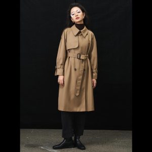 Coats & Jackets |  Womens Double Breasted Trench Coat Clothing Camel