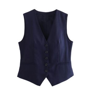 Coats & Jackets |  Womens Frankie Twill Vest Clothing Coats & Jackets