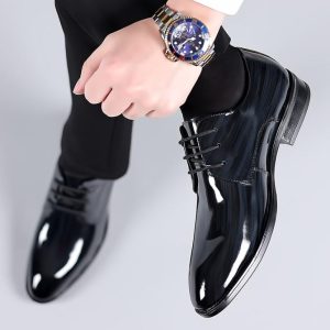 Dress Shoes |  Mens Anderson Patent Leather Derby Dress Shoes Dress Shoes