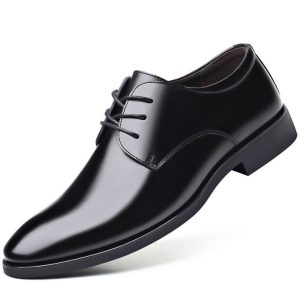 Dress Shoes |  Mens Black Leather Keen Derby Dress Shoes Dress Shoes