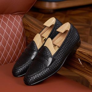 Dress Shoes |  Mens Raff Handweave Loafer Dress Shoes Dress Shoes