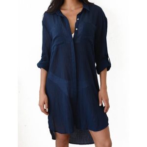 Dresses |  Womens Bays Crushed Pleat Mini Dress Clothing Dresses