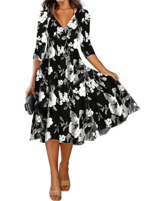 Dresses |  Womens Botanical Dress Clothing Dresses