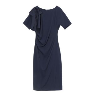 Dresses |  Womens Hebe Navy Jersey Dress Clothing Dresses