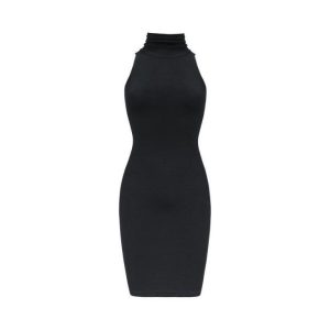 Dresses |  Womens High Neck Mini Dress Clothing Dresses