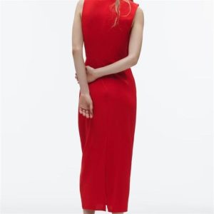 Dresses |  Womens Sleeveless Midi Knit Dress Clothing Dresses