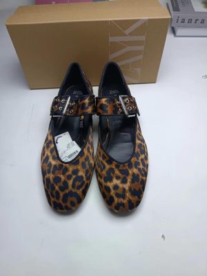 Flats |  Womens Leopard Mary Jane Ballet Flats Flats Flats