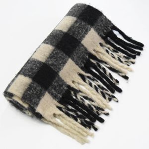 Hats, Gloves & Scarves |  Womens Brushed Tassel Scarf Accessories Hats, Gloves & Scarves