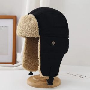 Hats, Gloves & Scarves |  Womens Rita Ora Fleece-Lined Trapper Hat Accessories Black