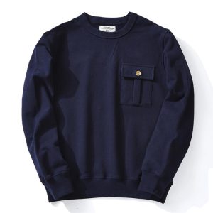 Hoodies & Sweatshirts |  Mens Pocket Crew Sweatshirt Clothing Hoodies & Sweatshirts