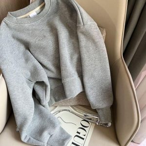 Hoodies & Sweatshirts |  Womens Boxy Crew Graphic Sweater Clothing Hoodies & Sweatshirts