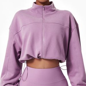 Hoodies & Sweatshirts |  Womens Zip Through Funnel Sweat Clothing Hoodies & Sweatshirts