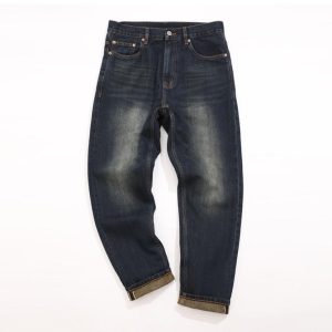 Jeans & Denim |  Mens Leather Pocket Regular Denim Pants Clothing Jeans & Denim