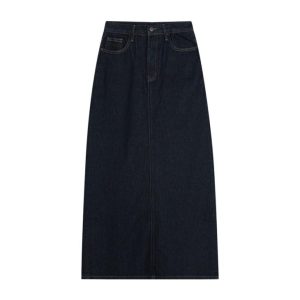 Jeans & Denim |  Womens Denim Maxi Skirt Clothing Indigo