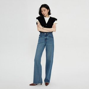 Jeans & Denim |  Womens Mia Mid Wide Long Jean Clothing Jeans & Denim