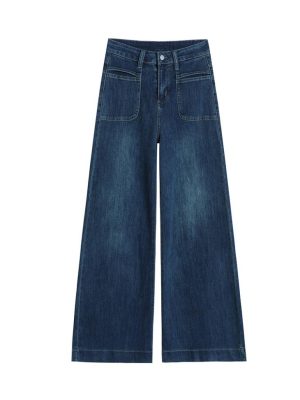 Jeans & Denim |  Womens Sailor Long Eco Ruby Blue Clothing Jeans & Denim