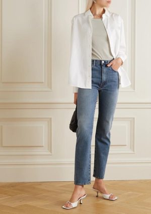 Jeans & Denim |  Womens Tompkins Mid-Rise Super-Slim Crop Jean Clothing Jeans & Denim