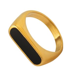 Jewellery |  Mens Slim Signet Ring Accessories Jewellery