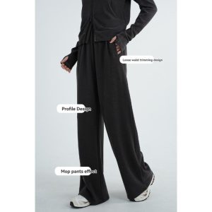 Joggers & Sweatpants |  Womens Straight Leg Joggers Clothing Charcoal