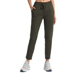 Joggers & Sweatpants |  Womens Tapered Poplin Joggers Clothing Joggers & Sweatpants