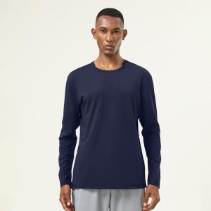 Knitwear |  Mens Supima Cotton Long Sleeve T-Shirt Clothing Knitwear