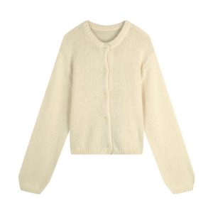 Knitwear |  Womens Chunky Trim Cardi Ld44 Clothing Knitwear