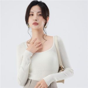 Knitwear |  Womens Scoop Neck Long Sleeve Knit Clothing Knitwear