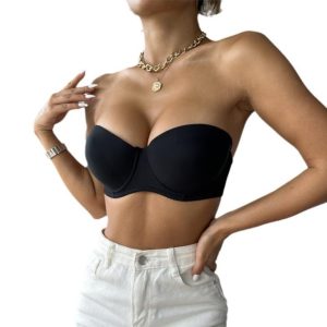 Lingerie |  Womens Beautiful Silhouette Strapless Bra Clothing Lingerie