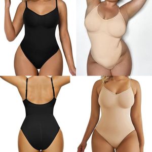 Lingerie |  Womens Seamless Sculpt Low Back Thong Bodysuit Clothing Lingerie