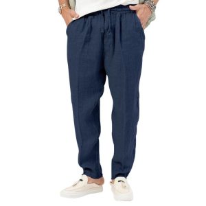 Pants |  Mens Mattia Garment-Dyed Linen Trousers Clothing Mens