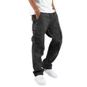 Pants |  Mens Relaxed Cuff Cargo Pants Clothing Charcoal