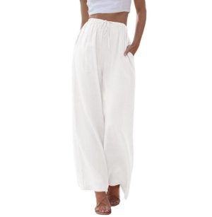 Pants |  Womens Linen Wide Leg Pant Clothing Pants